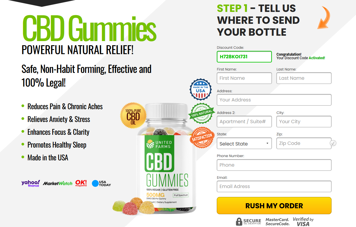 United Farms CBD Gummies™ OFFICIAL | Get United Farms® CBD 60% Off Today!